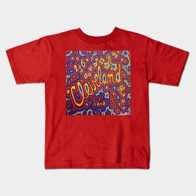 Cleveland, Ohio Kids T-Shirt by sarahkathart90